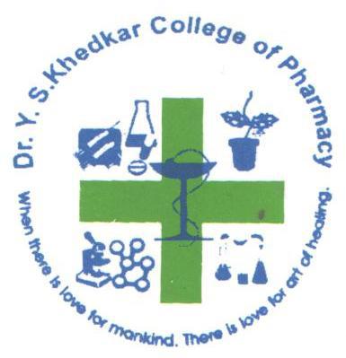 DR. Y. S. KHEDKAR COLLEGE OF PHARMACY logo