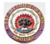 BBK DAV College for Women logo